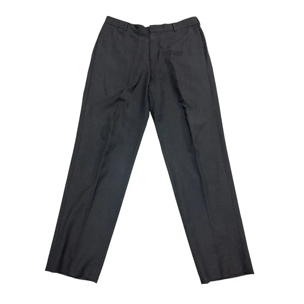 Banana Republic 92% Gray Wool Dress Pants 34W 32L Classic Fit